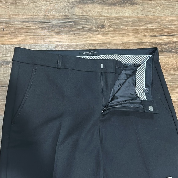 BANANA REPUBLIC WOMENS BRYAN DRESS PANTS BLACK SZ 8 - Picture 5 of 9